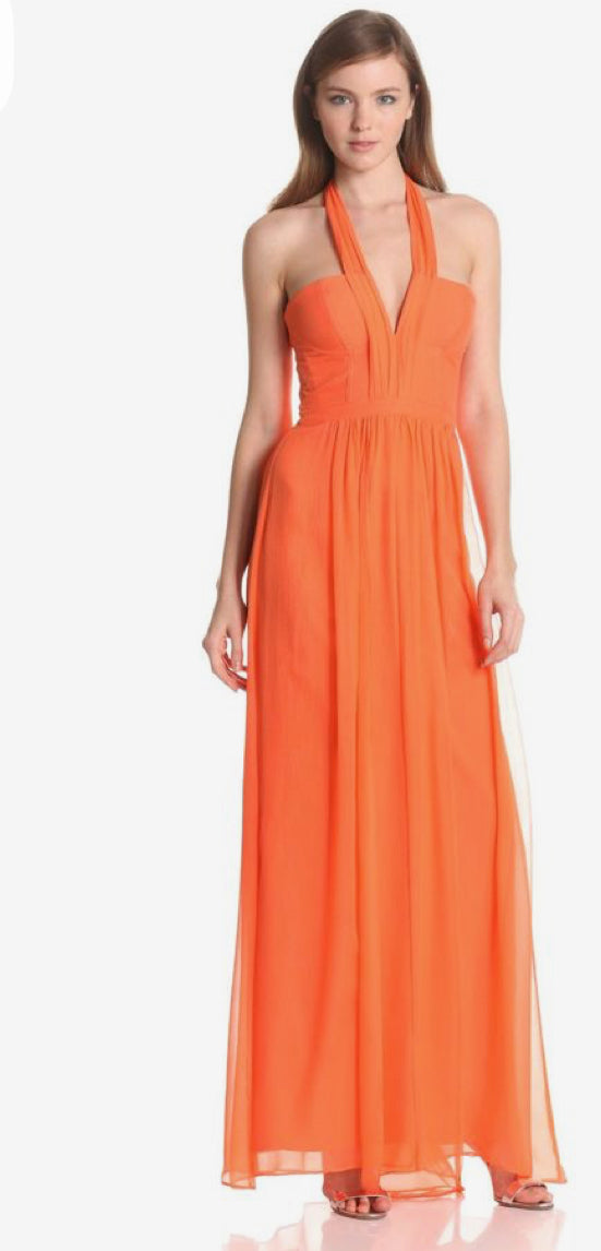 BCBG Silk Halter Dress