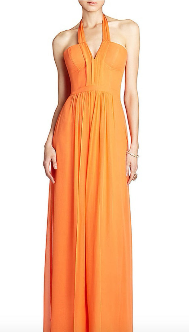 BCBG Silk Halter Dress
