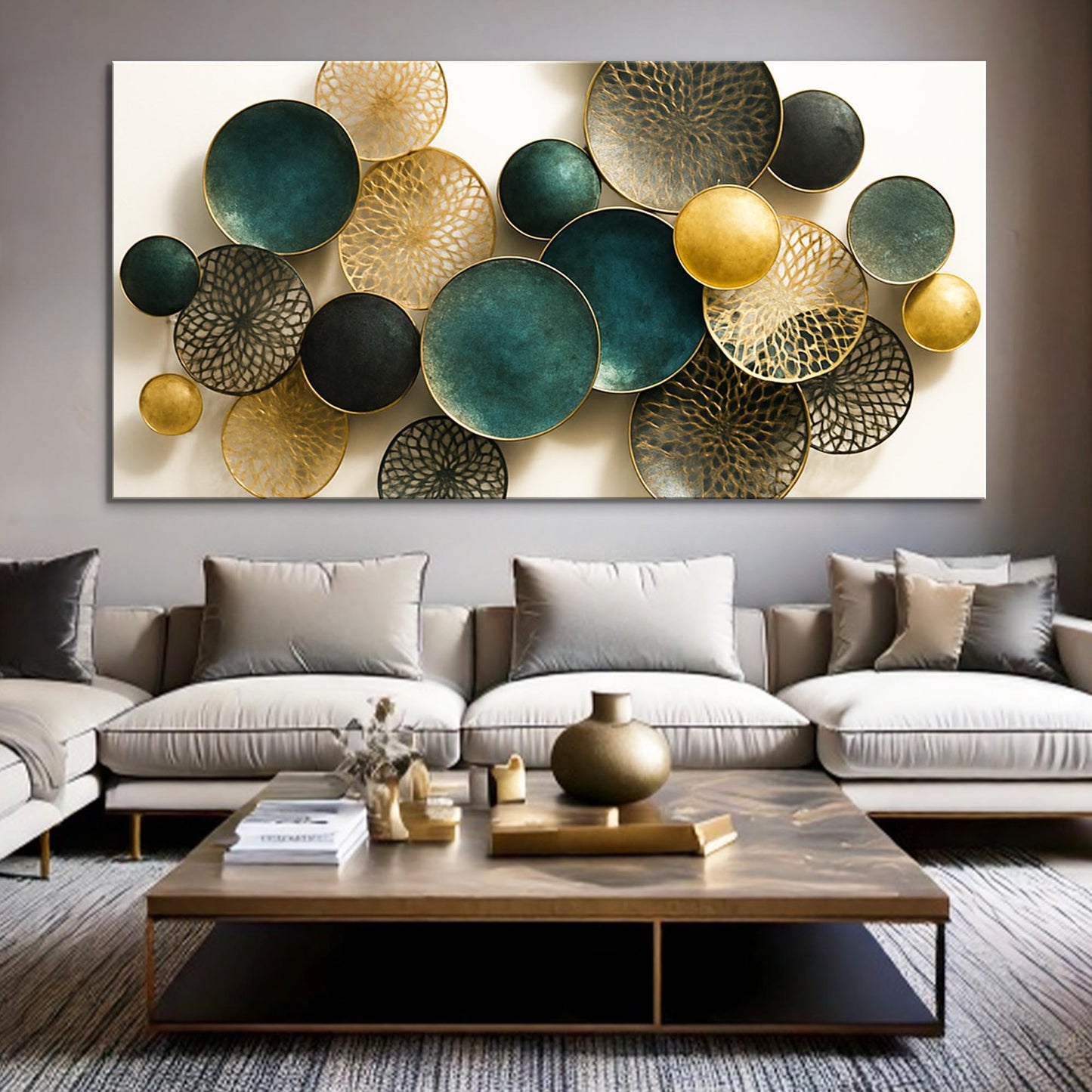 Lotus Leaf Abstract Wall Art VIII